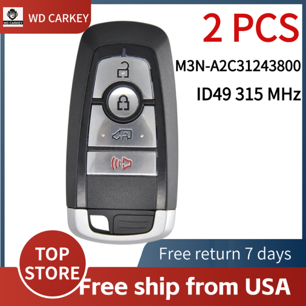 FCC:M3N-A2C31243800 315MHZ 4 BUTTONS ID49